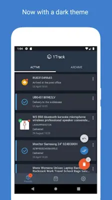 Track your packages - 1Track android App screenshot 2